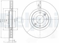 DELPHI Disc frana DELPHI BG4166 - piesa-auto