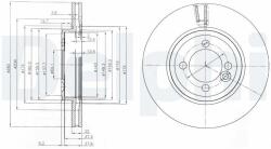 DELPHI Disc frana DELPHI BG4146C - piesa-auto