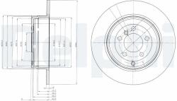 DELPHI Disc frana DELPHI BG4066 - piesa-auto