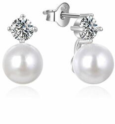  MOISS Gyönyörű ezüst fülbevaló gyöngyökkel Naomi E0003104
