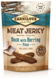 CARNILOVE Meat Jerky Snack Duck with Herring Fillet - kacsa hering filével -jutalomfalat kutyák részére 100g - vetpluspatika