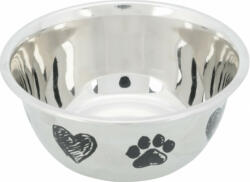 TRIXIE 25271 Stainless Steel Bowl - fém tál kutyák részére (0, 5l /Ø13cm) - vetpluspatika
