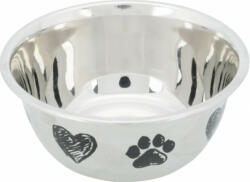 TRIXIE 25271 Stainless Steel Bowl - fém tál kutyák részére (0, 5l /Ø13cm)