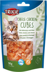 TRIXIE 42717 Premio Cheese Chicken Cubes - csirkés-sajtos jutalomfalat macskák részére 50g
