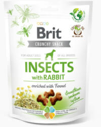 Brit Crunchy Cracker Insects with Rabbit jutalomfalat kutyák részére 200g - vetpluspatika