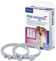 Virbac Prevendog szúnyog és kullancs elleni nyakörv kis- és közepes testű kutyáknak 2db - vetpluspatika