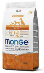 Monge Adult MONOPROTEIN All Breeds kacsa-rizs-burgonya száraztáp kutyának 2, 5kg