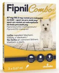 Fipnil Combo Spot On Small Dog 2-10kg 3x0, 67ml - vetpluspatika