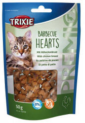 TRIXIE 42703 Premio Barbecue Hearts - jutalomfalat (csirkemell) macskák részére (50g) - vetpluspatika