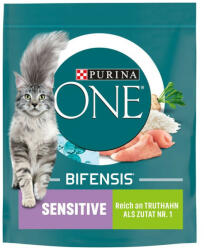 ONE Sensitive Bifensis száraztáp érzékeny emésztésű felnőtt macskák részére pulykával és rizzsel 800g - vetpluspatika