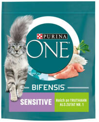 ONE Sensitive Bifensis száraztáp érzékeny emésztésű felnőtt macskák részére pulykával és rizzsel 800g