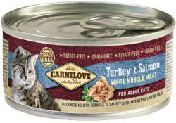 Carnilove Cat konzerv Adult Pulyka & Lazac 12x100 g konzerv ( Turkey & Salmon ) - vetpluspatika