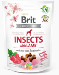 Brit Crunchy Cracker Insects with Lamb jutalomfalat kutyák részére 200g - vetpluspatika