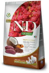 N&D Quinoa Skin&Coat (bőr&szőr) vadhús és kókusz száraz kutyatáp 800g