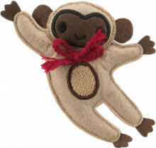 TRIXIE 45533 Monkey Toy - plüss majom macskák részére (12cm)