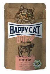 Happy Cat Bio Organic alutasakos eledel - Marha 12x85g - vetpluspatika