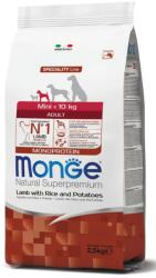 Monge Mini Adult Monoprotein bárány-rizs-burgonya száraztáp kutyának 2, 5kg - vetpluspatika