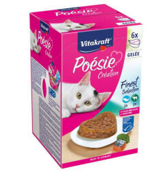 Vitakraft Poésie Multipack - Aszpikos válogatás alutálkában macskáknak 6x85g - vetpluspatika