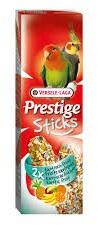 Versele-Laga Prestige Sticks Big Parakeets Exotic Fruit 2x70 g rudak közepes méretű papagájoknak (422312)
