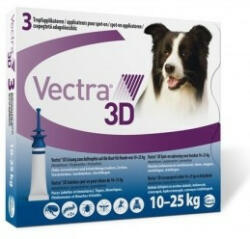 Vectra 3D Spot on 10 -25 kg-ig / 3ampulla - vetpluspatika