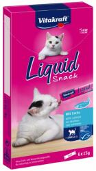 Vitakraft Cat Liquid Snack - szószos jutalomfalat lazaccal és omega 3-mal (6x15g)