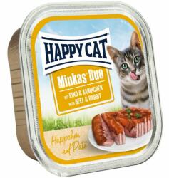 Happy Cat Minkas Duo alutálcás eledel- Marha és nyúl 16x100g - vetpluspatika