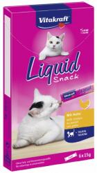 Vitakraft Cat Liquid Snack - szósz jutalomfalat csirkével és taurinnal (6x15g)