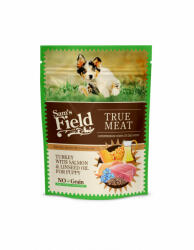 Sam's Field True Meat Puppy pulyka, lazac, lenmagolaj alutasakos eledel 260g - vetpluspatika