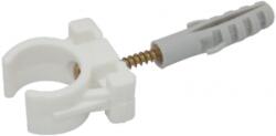 Evotools Clema Plastic Fixare Tevi Cu Diblu Si Holzsurub 12mm , Pachet 50 Bucati