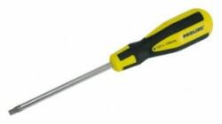 Profix Surubelnita CR-VA-MO cu maner soft-touch, model T6X75MM, are varf magnetic din otel aliaj crom-vanadiu-molibden cu duritate 56 +/-2 HRC si maner compus din doua materiale, cu suprafata antiderapanta p Surubelnita