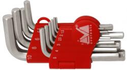 Evotools Trusă Evotools de zece chei imbus pentru șuruburi cu hexagon interior, cu mărimi de la 1.5 la 10 mm. Setul conține cheile 1.5; 2; 2.5; 3; 4; 5; 5.5; 6; 8; 10 și acoperă lucrările curente la mobilier d Cheie imbus