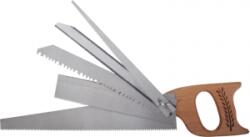 Evotools Ferastrau multifunctional 5 in 1, cod 631033, cu maner din lemn de esenta tare si cinci panze interschimbabile: ferastrau de mana, de tamplarie, tip joagar, pentru taiat rotund si pentru pomi. Puteti  Fierastrau