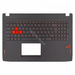 ASUS 90NB0DR1-R31HU0 gyári új magyar fekete-piros háttérvilágított laptop billentyűzet + fekete felső fedél (16259)