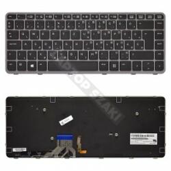 HP 736933-211 gyári új magyar, fekete-ezüst háttérvilágításos laptop billentyűzet (736933-211)