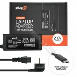 PlugOn 20V 3.25A // 5V 3A (65W) USB-C (Type-C) töltő (Plugon-0M1WCF)