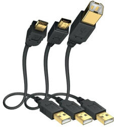 in-akustik 01070033 Premium 3m High Speed USB A - USB A Micro kábel