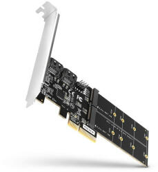 AXAGON PCES-SA4M2 2db belső SATAIII portos + 2db SATA M. 2 foglalat PCI-Express kártya - granddigital