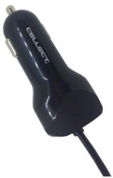 Cellect MPCB-TYPEC-ADAPT-24A 2, 4A univerzális Type-C USB autós töltő + 1x USB aljaz