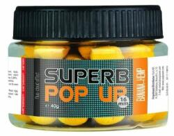 Carp Zoom Superb Pop Up lebegő bojli, Banán-Kendermag, 16mm, 40g (CZ5011) (CZ5011)