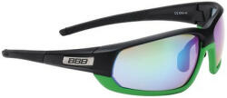 BBB Cycling Cycling kerékpáros szemüveg Adapt matt fekete-matt zöld keret / MLC zöld lencsékkel