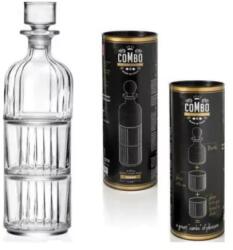 RCR Cristalleria Italiana Combo kristályüveg whisky szett 3 darabos