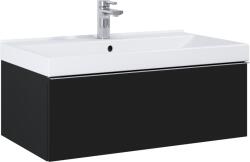 Elita Look, mosdó szekrény 80x45 cm 1S PDW, fekete matt, ELT-168104 (ELT-168104)