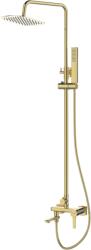 INVENA Glamour Trend, karos kád-zuhany szett zuhanyoszloppal, arany fényes, INV-AU-05-B09-V (INV-AU-05-B09-V)
