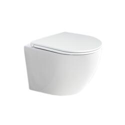 Mereo Mereo, WC függesztett kapucnis, RIMLESS, 490x370x360, kerámia, incl. ülések CSS113S, MER-VSD82S (MER-VSD82S)