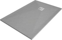Mexen Stone+, téglalap alakú kád ásványi kompozitból 120 x 80 cm, szürke-beton, 44618012 (44618012)