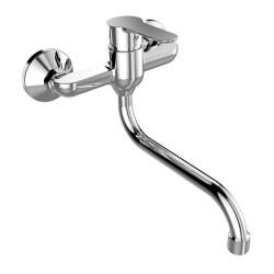Mereo Mereo, Mosogató fali csaptelep, Zuna, csőkarral o 18 mm - 200 mm, króm, MER-CB301A01Z (MER-CB301A01Z)