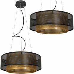 Toolight Szerszámlámpa, LED függő mennyezeti lámpa 40cm APP1000-CP, fekete-arany, OSW-07551 (OSW-07551)