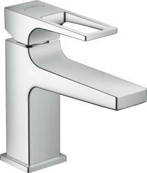 Hansgrohe Metropol, 100-as karos mosdócsaptelep, nyomós szemétkészlettel, króm, 74500000 (HAN-74500000)