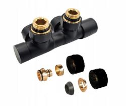Invena Prov, sarokszelep csatlakozási osztással 50 mm, fekete matt, INV-CZ-96-C15-S (INV-CZ-96-C15-S)