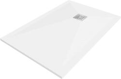 Mexen Stone+, téglalap alakú kád ásványi kompozitból 90 x 80 cm, fehér, 44108090 (44108090)